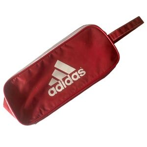 True Vintage 1980s 90s Red Vinyl Adidas Shoe Bag